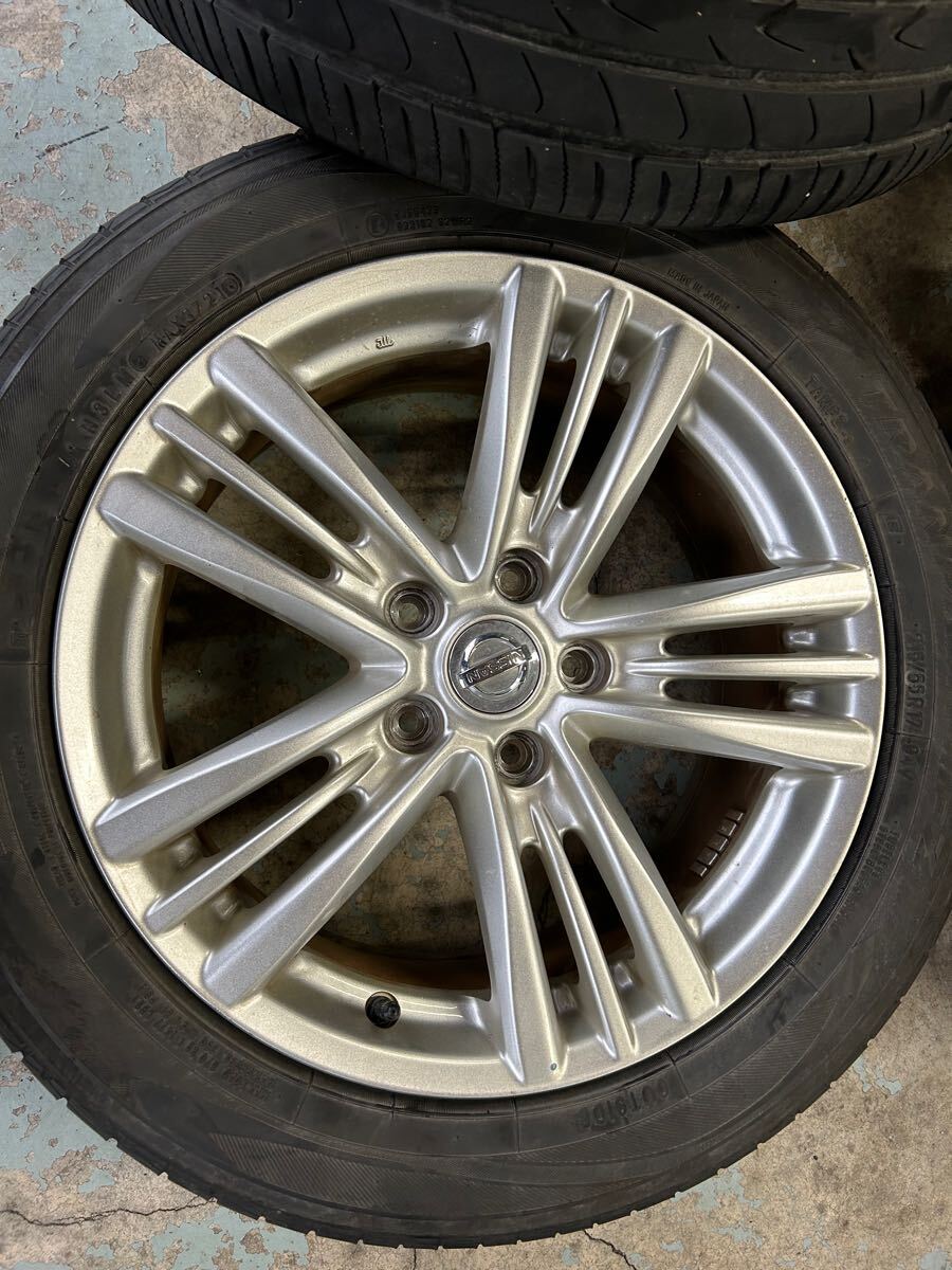 日産純正タイヤホイール17インチ　スカイライン　ジューク　ステージア他215/55R17