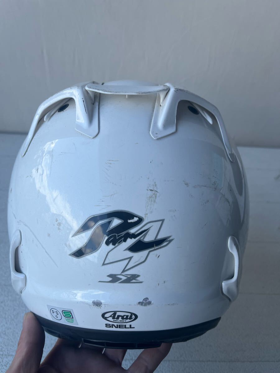 アライ Arai SZ-RAM4 グラスホワイト 57-58cm Mサイズ ジャンク扱い
