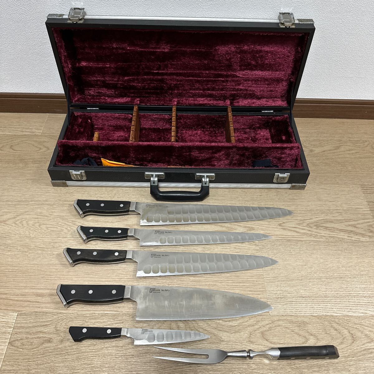 GLESTAIN グレステン 包丁 まとめ 5本 ＋ カービングフォーク 牛刀 洋