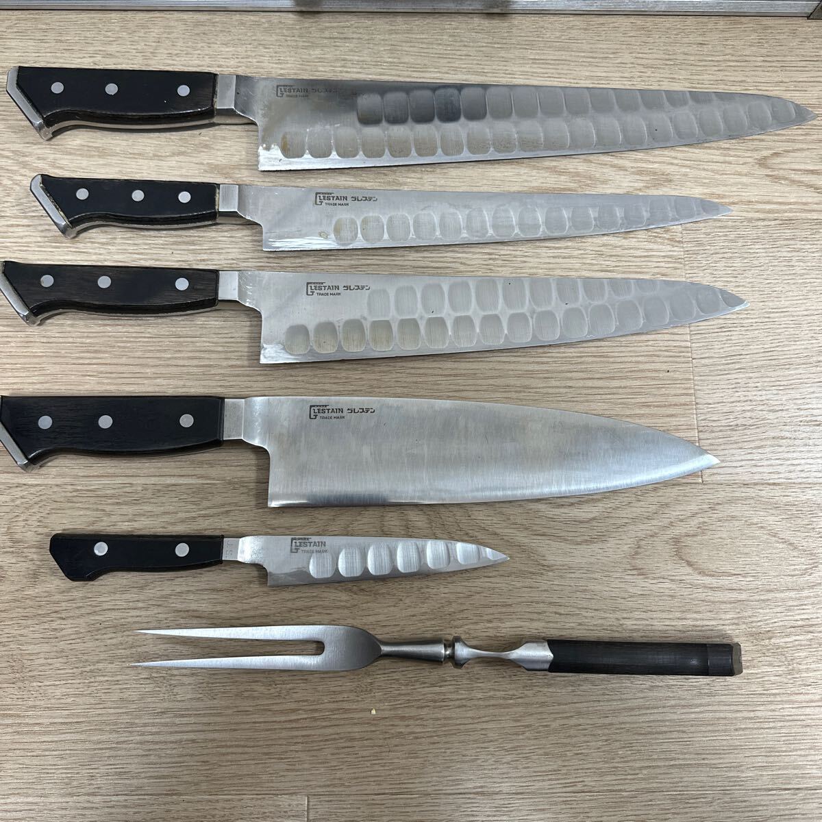 GLESTAIN グレステン 包丁 まとめ 5本 ＋ カービングフォーク 牛刀 洋