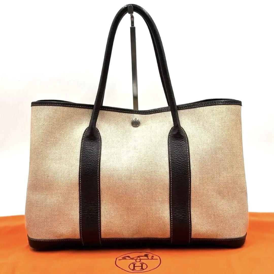 HERMES エルメス ガーデンパーティ PM トワルアッシュ ベージュ 【公式 