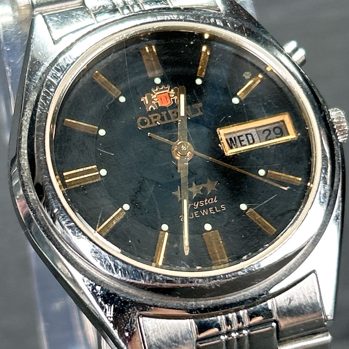 ORIENT オリエント スリースター Crystal 21石 EM4J-CO 腕時計 自動 
