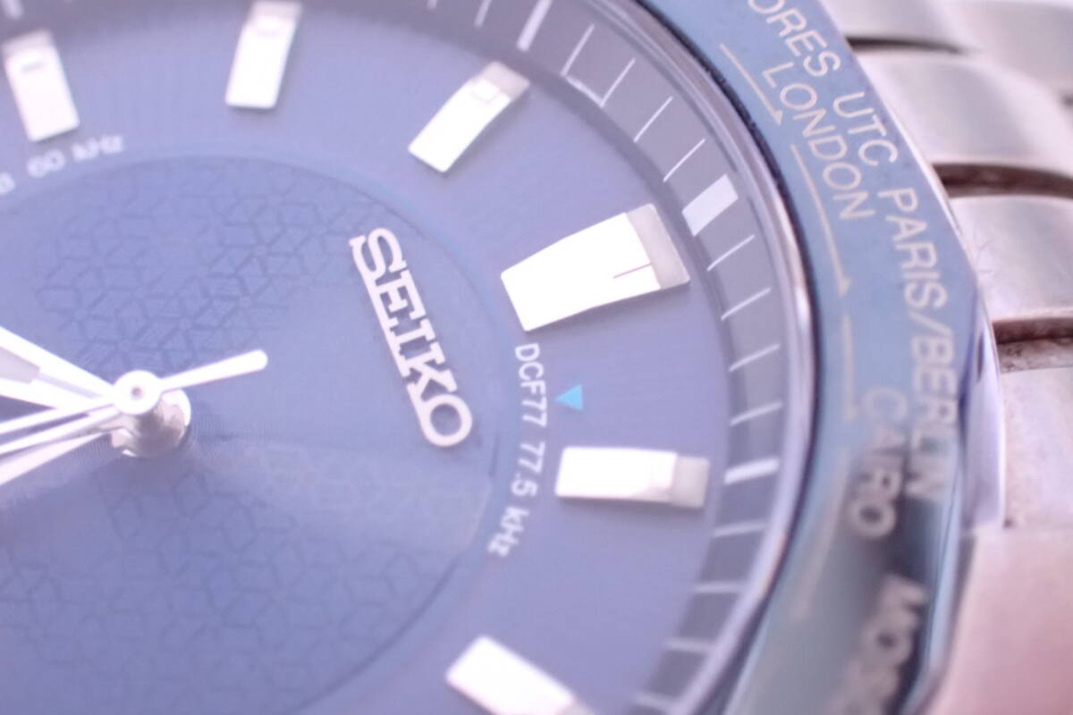SEIKO セイコー ブライツ ソーラー電波 腕時計 ワールドタイム 稼働品