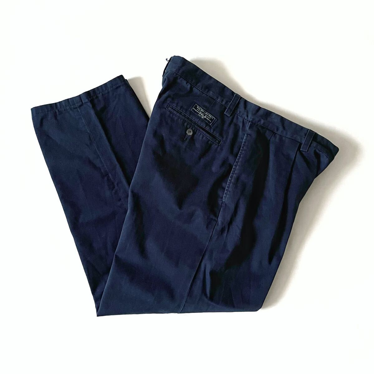 POLO RALPH 90s LAUREN Ralph Lauren ⁄ チノ 2タック 毎日を LAUREN 