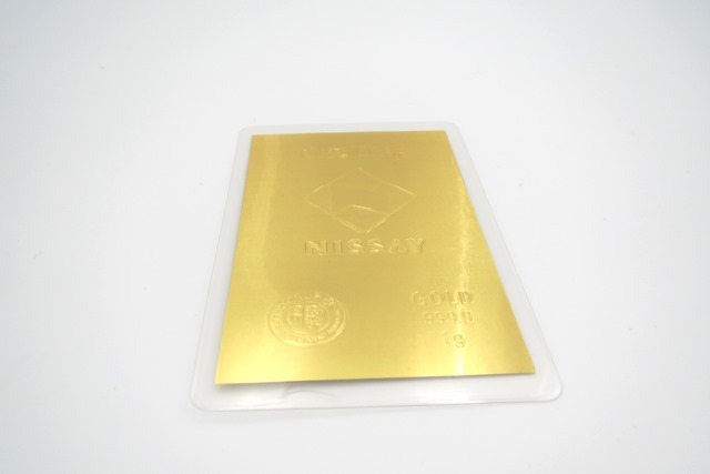 □H92269:純金カード 徳力 ニッセイ NISSAY ゴールド 999.9 1g 貴金属