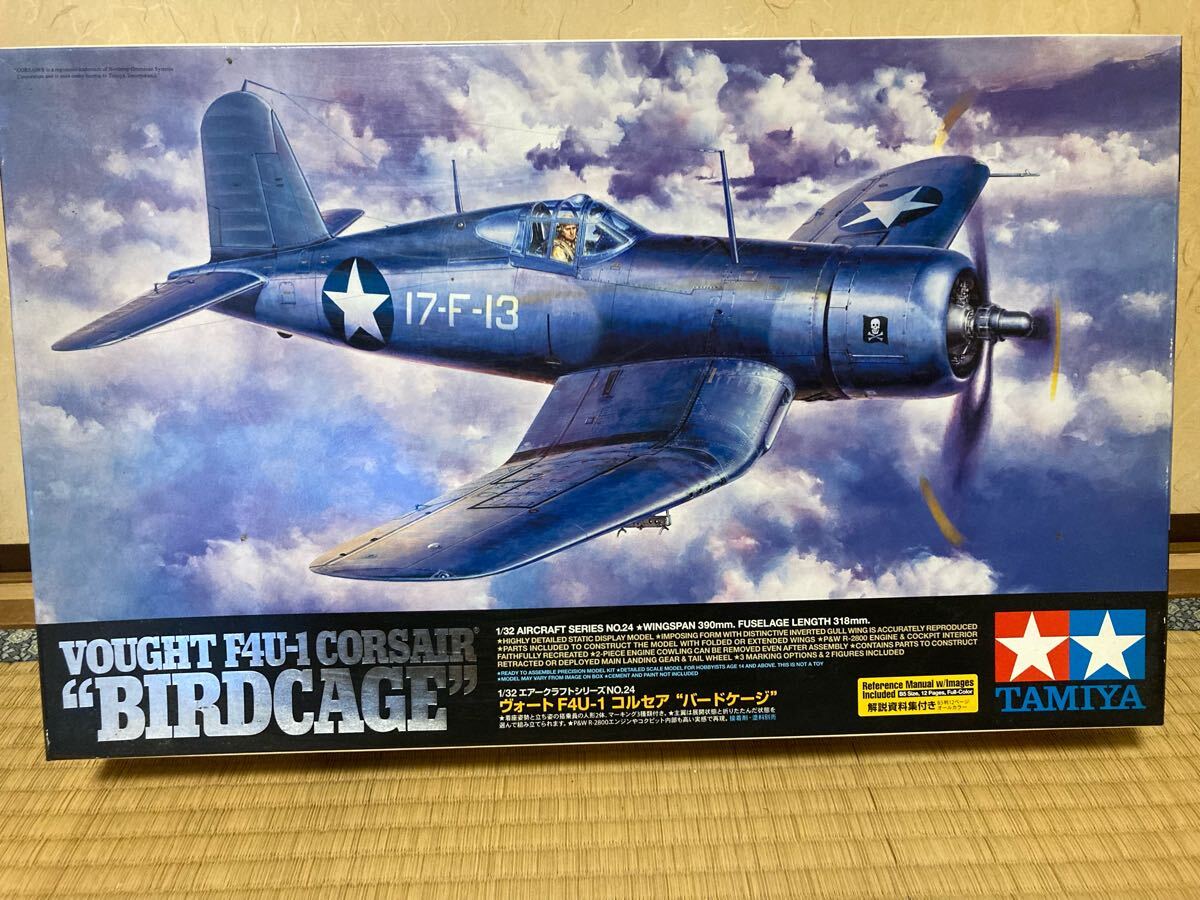 未組立 1/32 ヴォート F4U-1 コルセア バードゲージ 未組立 タミヤ 1/32 ヴォート F4U-1A コルセア バードケージ 1円