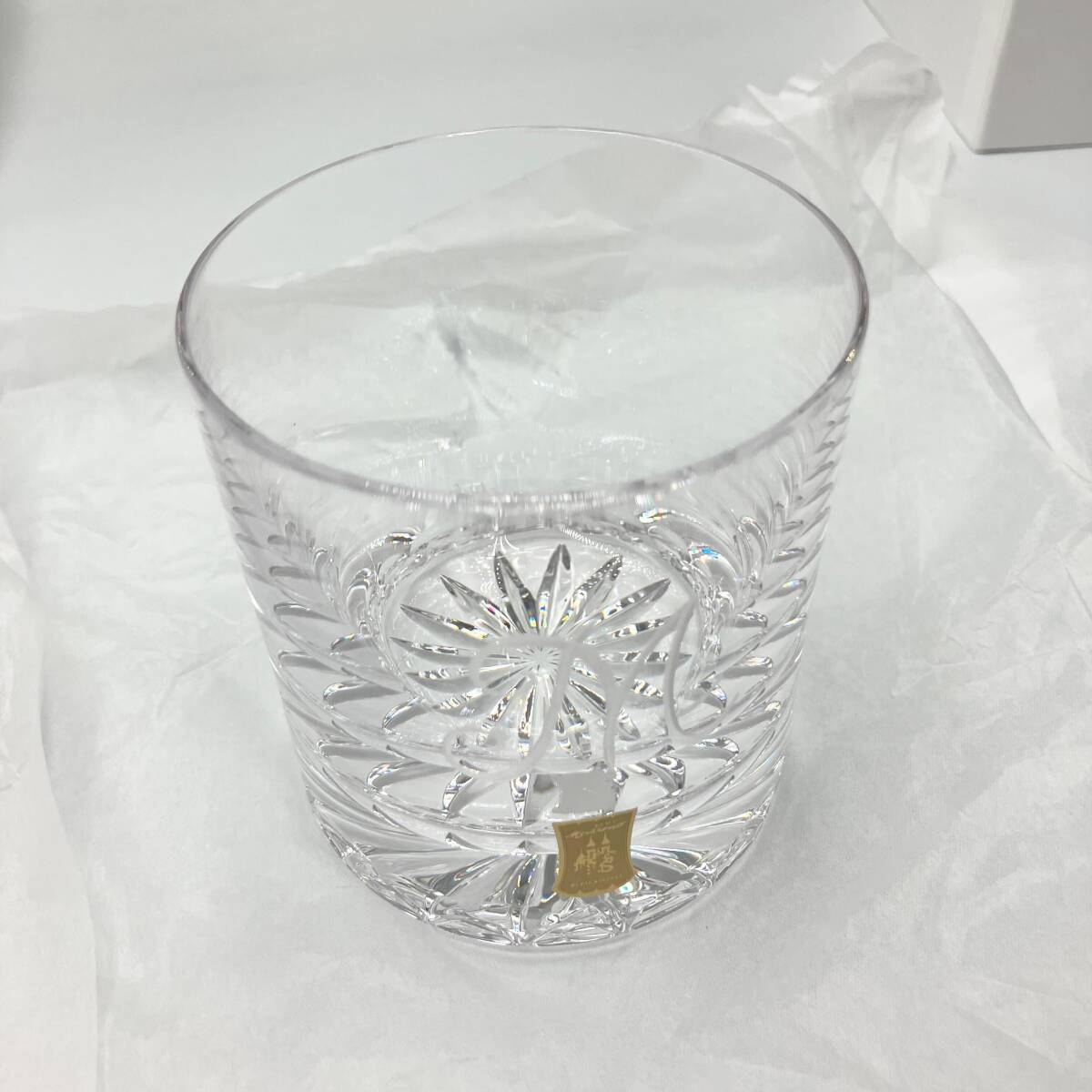 未使用品】マイセン クリスタルロックグラス M Meissen Crystal 