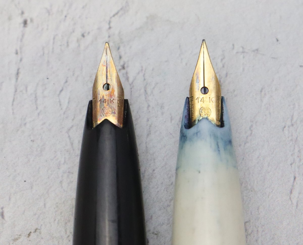 プラチナ 万年筆 ペン先18K×7 (1点スターリングシルバー) / 14K×2本