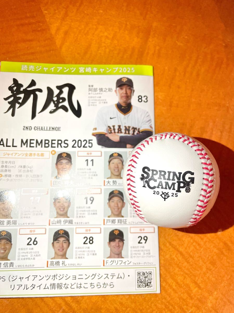 石塚裕惺サイン 巨人 ジャイアンツ 石塚裕惺 直筆サインボール 2025