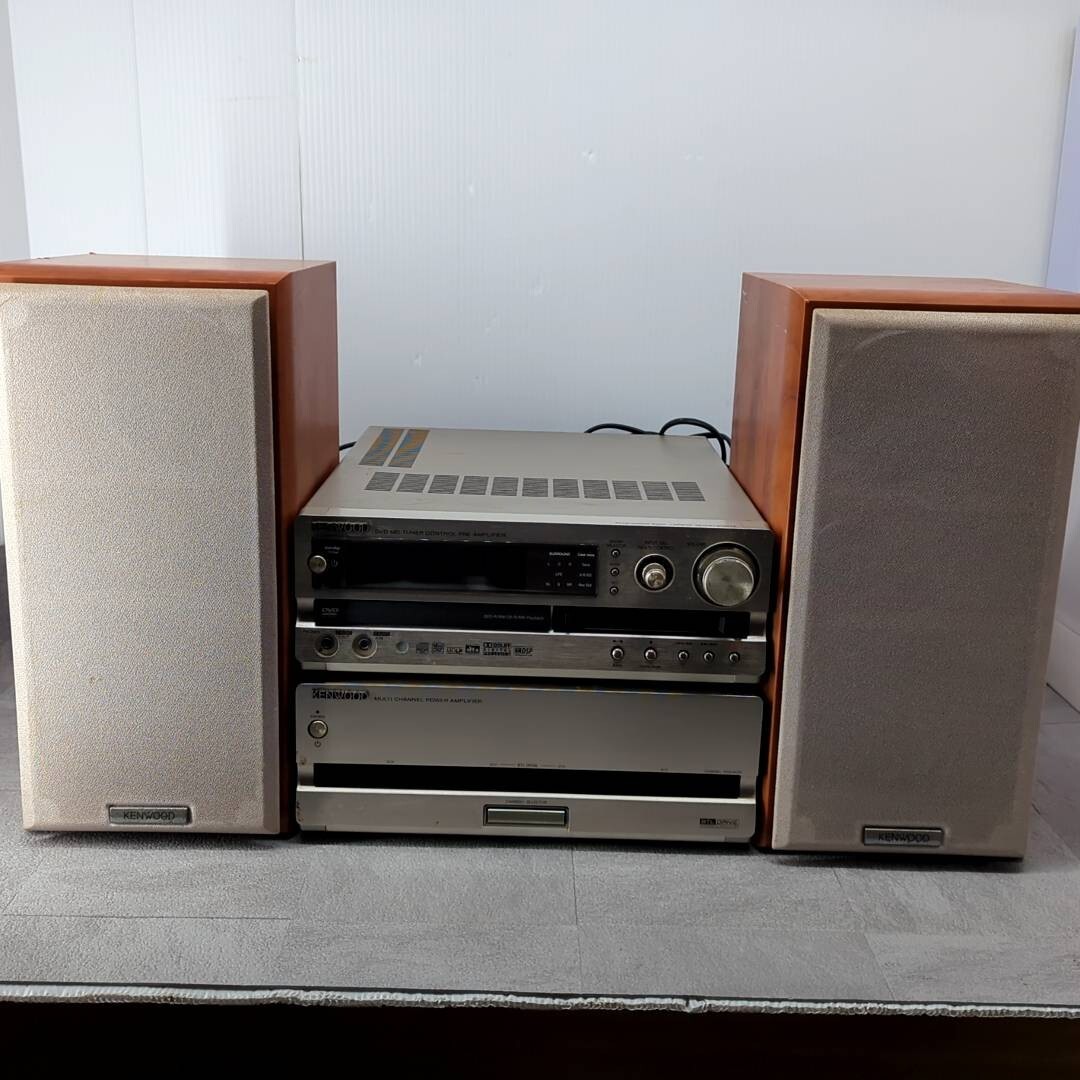 コンポセット MD再生 音出し確認済】KENWOOD DVD MD チューナー