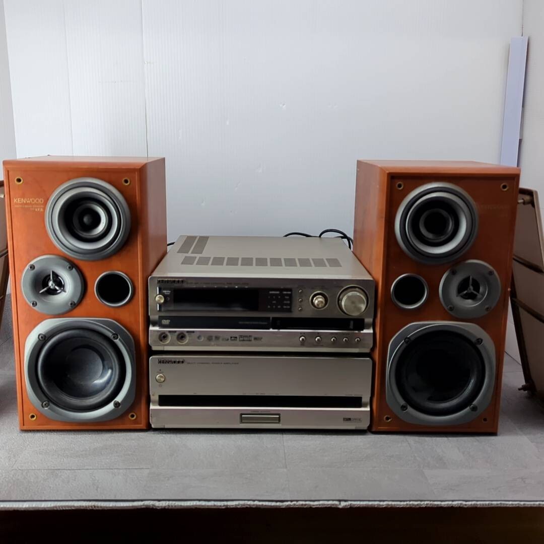 コンポセット MD再生 音出し確認済】KENWOOD DVD MD チューナー
