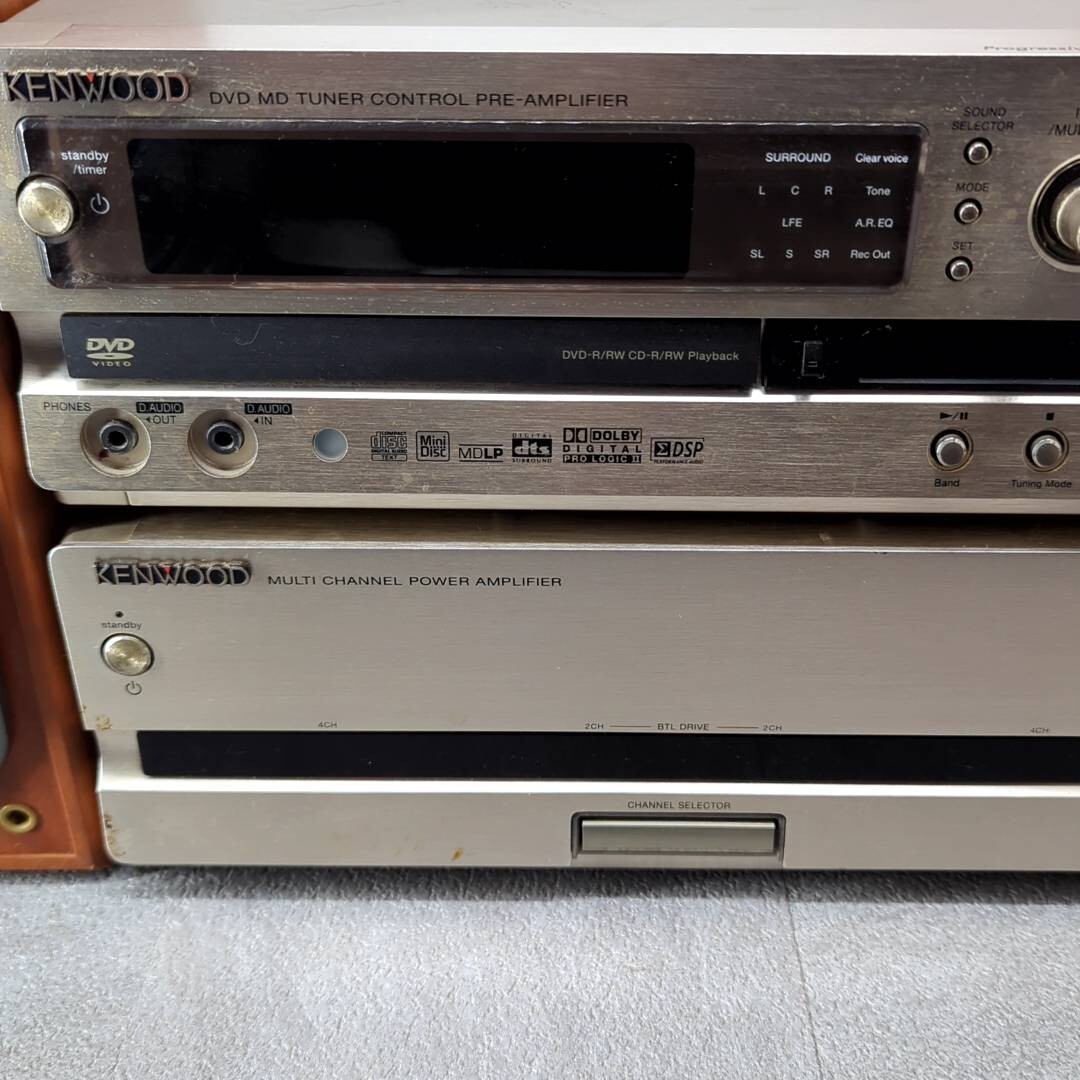コンポセット MD再生 音出し確認済】KENWOOD DVD MD チューナー