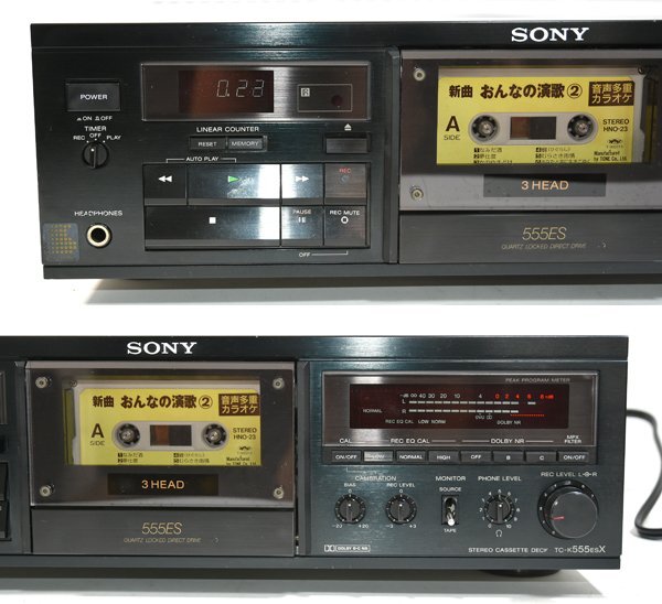 SONY TC-K555ESX カセットデッキ N2362739 リモコン付 ☆メンテ