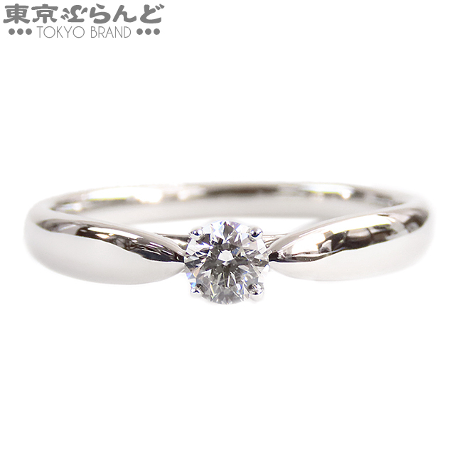 101761915 ティファニー TIFFANY&Co. ハーモニー エンゲージメント リング Pt950 ダイヤモンド 0.21ct F VVS1 3EX 11.5号相当 指輪 仕上済