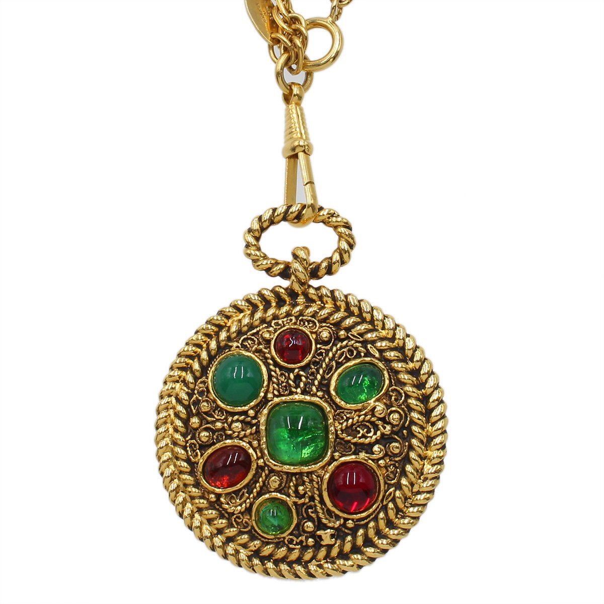 ★H2958 超美品!! シャネル グリポワ フェイクパール ロング チェーン ネックレス 1958 ゴールド CHANEL ヴィンテージ レディース★_3