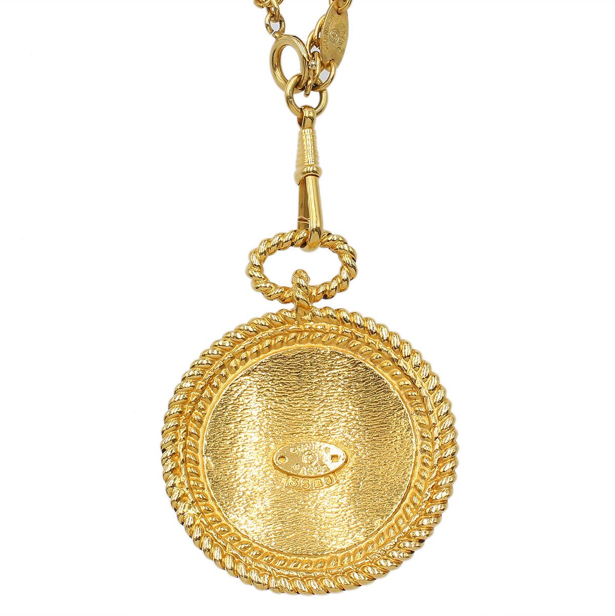 ★H2958 超美品!! シャネル グリポワ フェイクパール ロング チェーン ネックレス 1958 ゴールド CHANEL ヴィンテージ レディース★_4