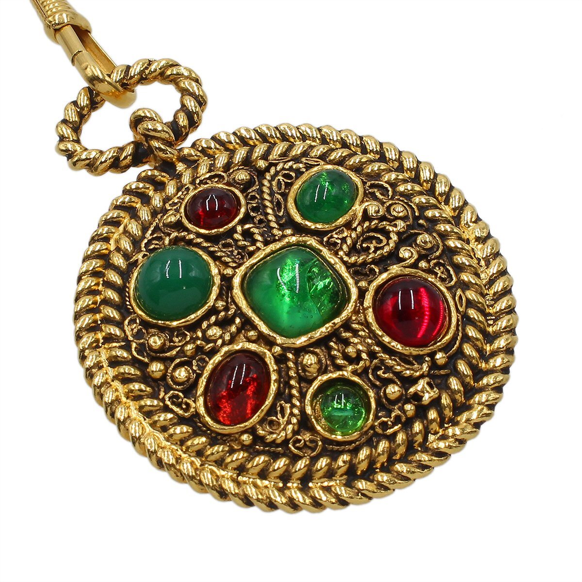 ★H2958 超美品!! シャネル グリポワ フェイクパール ロング チェーン ネックレス 1958 ゴールド CHANEL ヴィンテージ レディース★_5