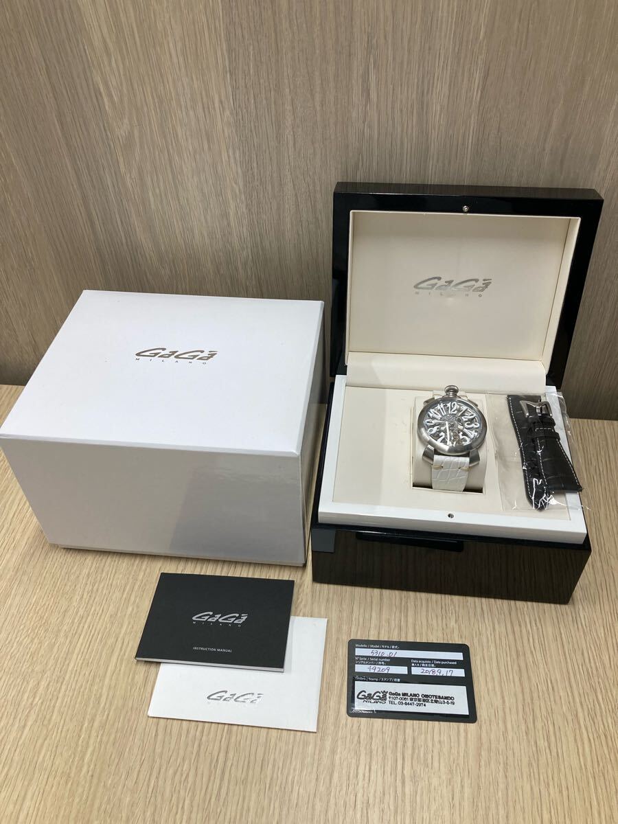 ガガミラノ GaGa MILANO 5310.01 マヌアーレ 48MM スケルトン 手巻き 