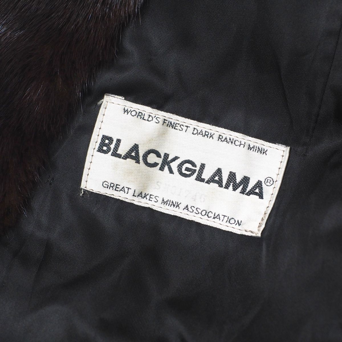 GR1363△BLACKGLAMA/ブラックグラマ マホガニーミンク ファーベスト 