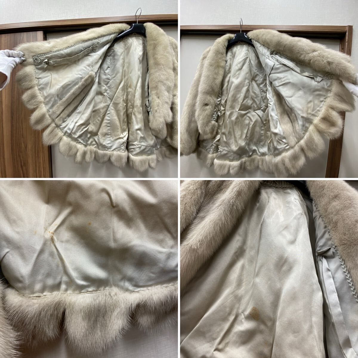 SAGA MINK サガミンク 毛皮 スカラップ ケープ ポンチョ 公式