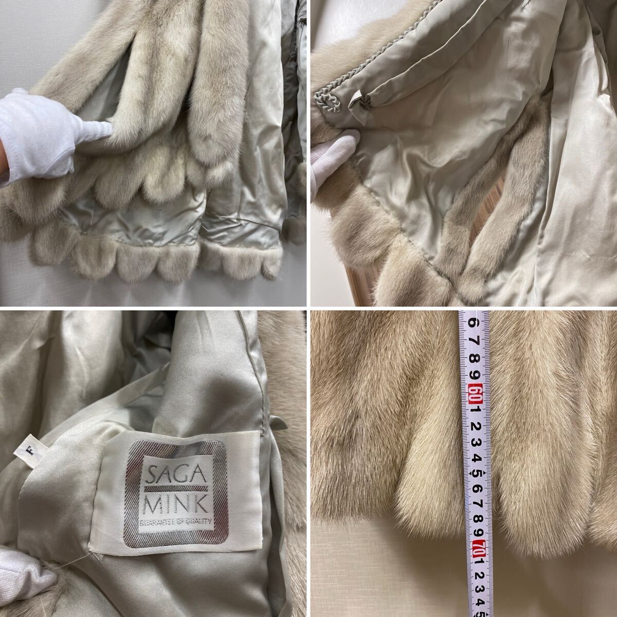 SAGA MINK サガミンク 毛皮 スカラップ ケープ ポンチョ 公式
