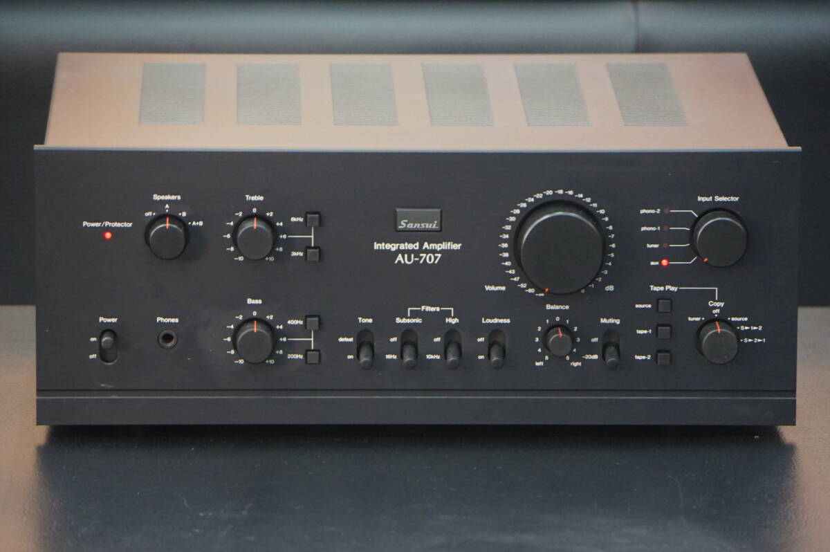 SANSUI AU-707（ メンテ済み、動作OK） SANSUI AU-α 707 プリメイン