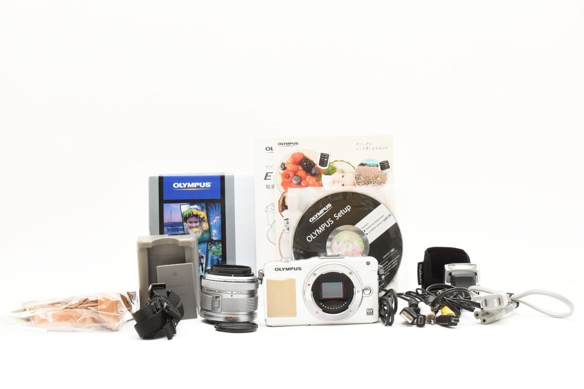 【元箱付き】 OLYMPUS オリンパス PEN E-PM2 レンズキット ミラーレス一眼カメラ #1487_1