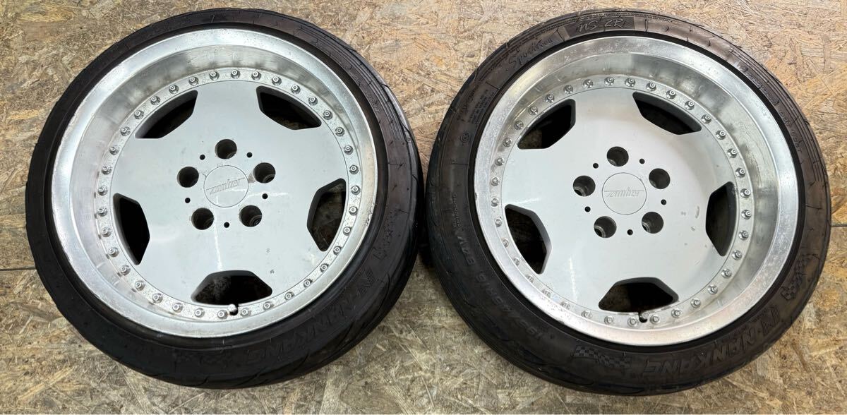 当時物　zauber ザウバー　16インチ　ホイールセット 希少！】ZAUBER ザウバー ディッシュ 16インチ 9J＋15 PCD 114.3 5穴