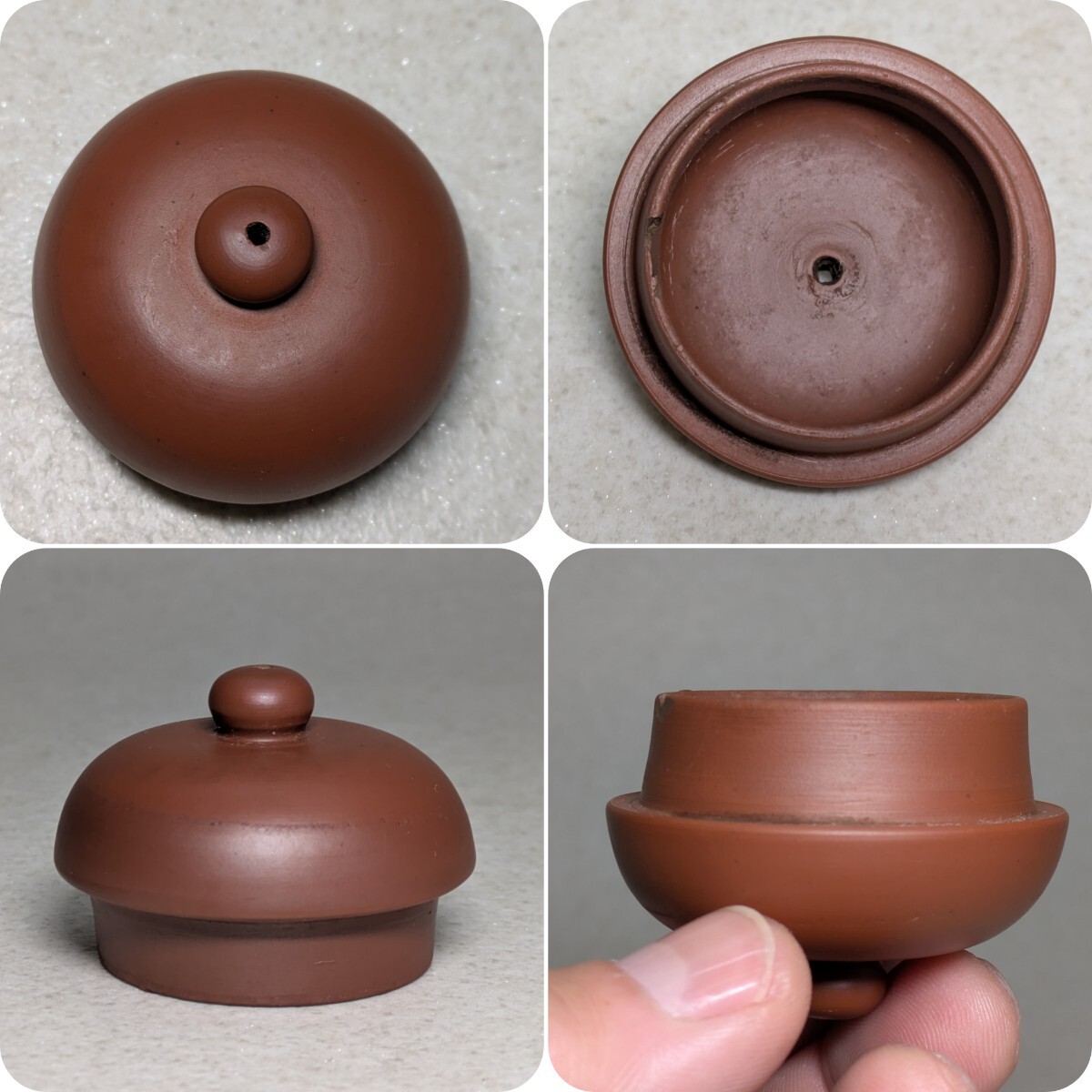 備前焼 後手急須 関山 煎茶道具 急須 茶器 煎茶器 朱泥 旧家整理品
