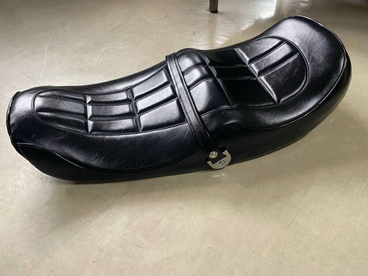 新品黒艶Z1Z2ダブルアンコ抜き前座面ゲルザブ加工純正パターンZ1Z2シートkz900kz1000_2