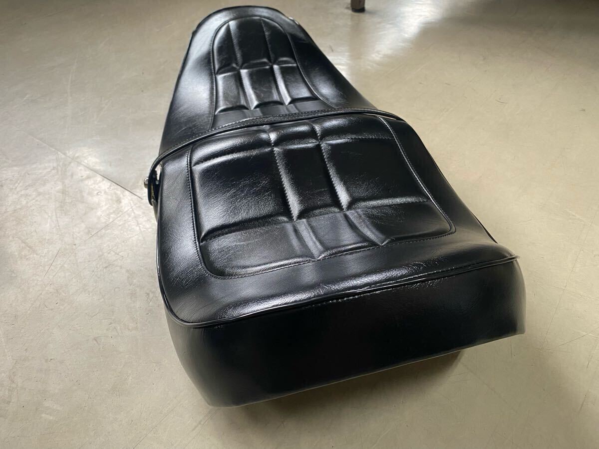 新品黒艶Z1Z2ダブルアンコ抜き前座面ゲルザブ加工純正パターンZ1Z2シートkz900kz1000_3