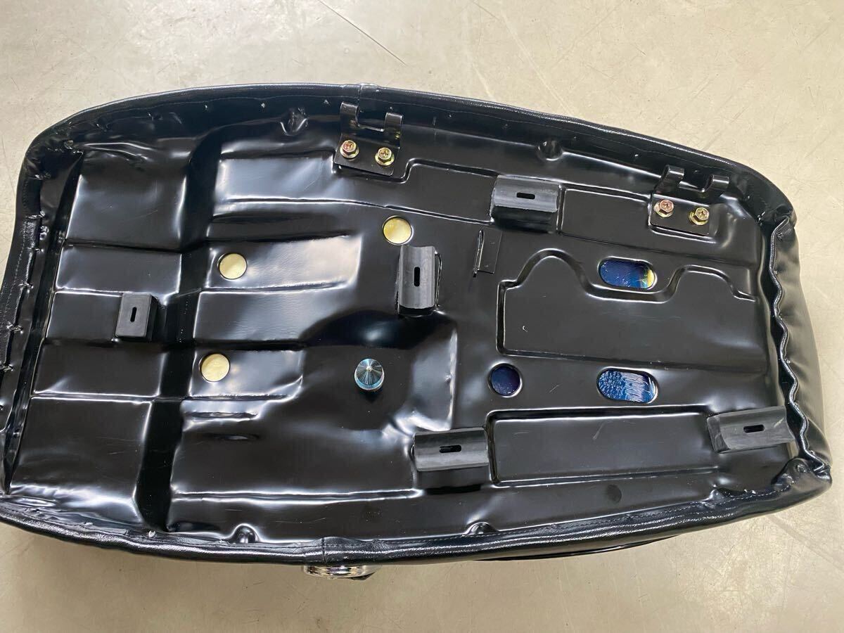新品黒艶Z1Z2ダブルアンコ抜き前座面ゲルザブ加工純正パターンZ1Z2シートkz900kz1000_4