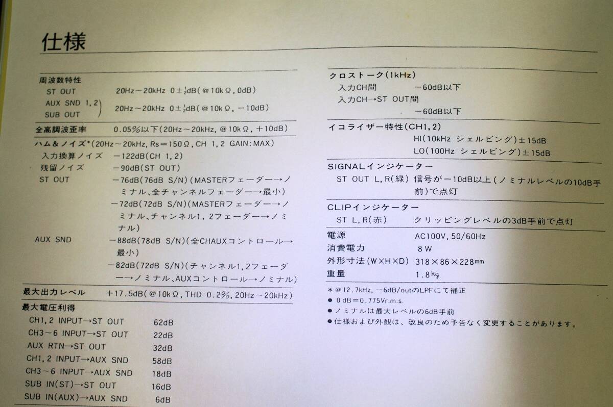 ♪♪YAMAHA MIXER AM602 ヤマハ 6チャンネル ポータブル ミキサー♪♪_10
