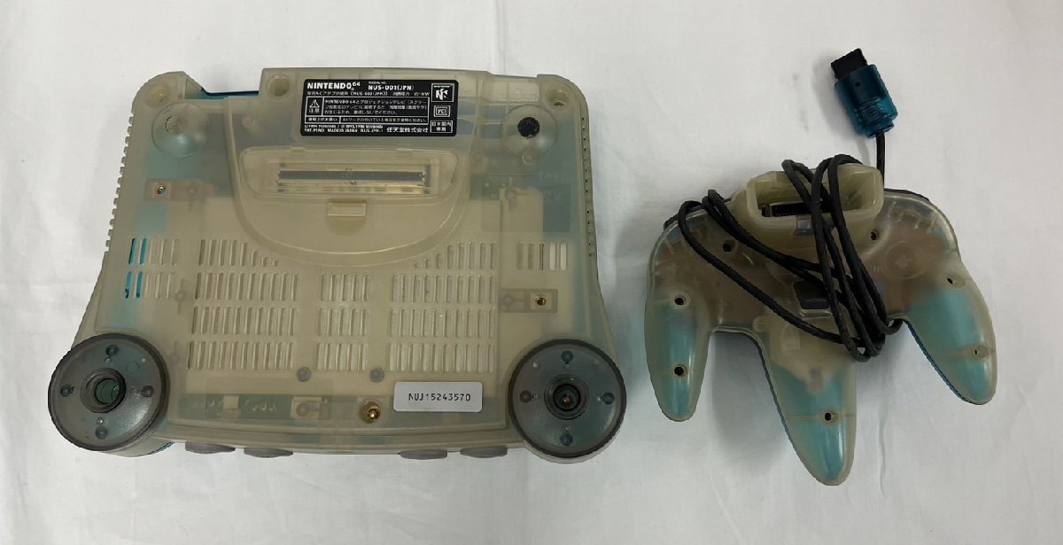 【13MS海■01047D】1円スタート★ニンテンドウ★任天堂★NINTENDO64★本体★NUS-001★クリアブルー★稼働品★箱無_6