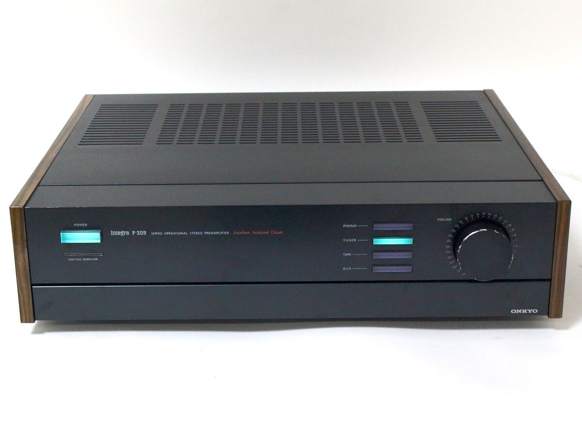 ☆ ONKYO オンキヨー ステレオプリアンプ Integra P-309 ボリューム難有り ☆AHB08630　コントロールアンプ インテグラ_2