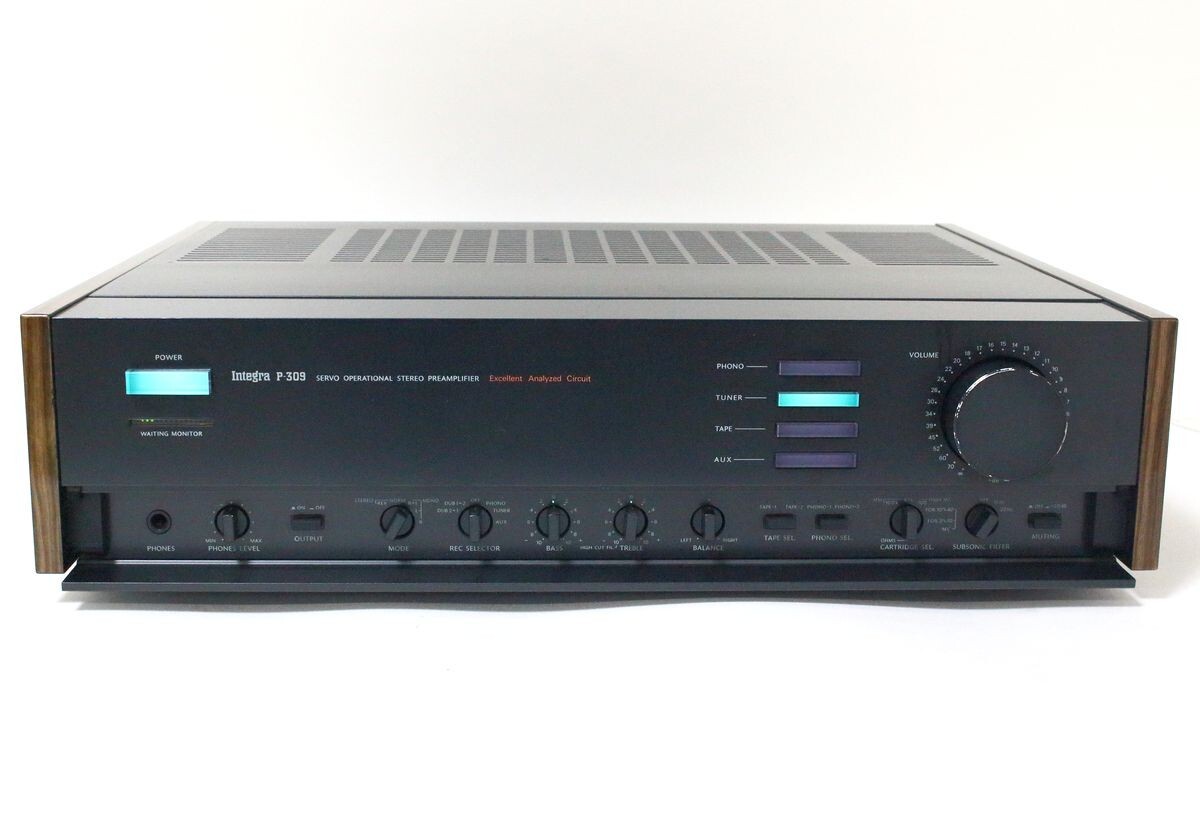 ☆ ONKYO オンキヨー ステレオプリアンプ Integra P-309 ボリューム難有り ☆AHB08630　コントロールアンプ インテグラ_3
