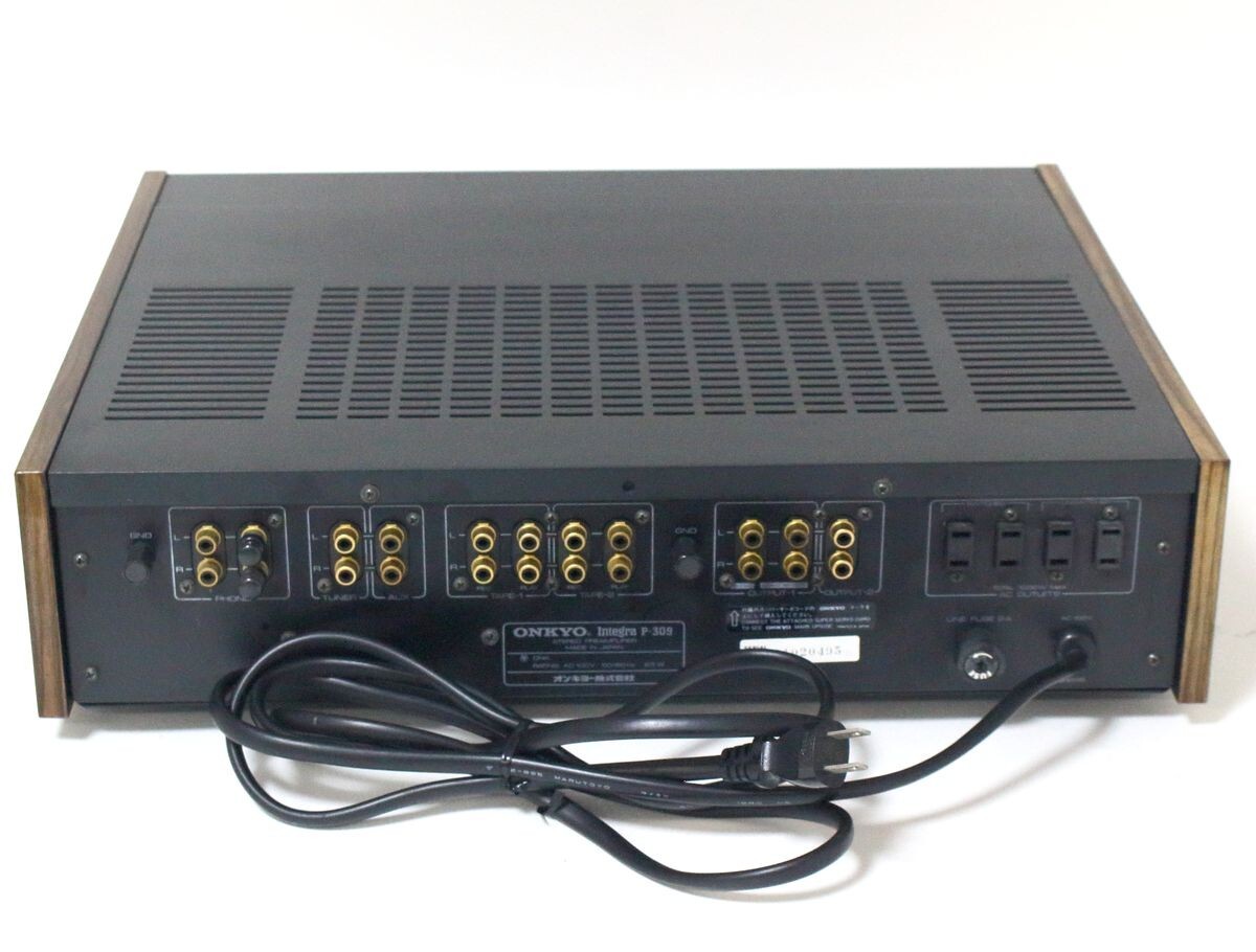 ☆ ONKYO オンキヨー ステレオプリアンプ Integra P-309 ボリューム難有り ☆AHB08630　コントロールアンプ インテグラ_5