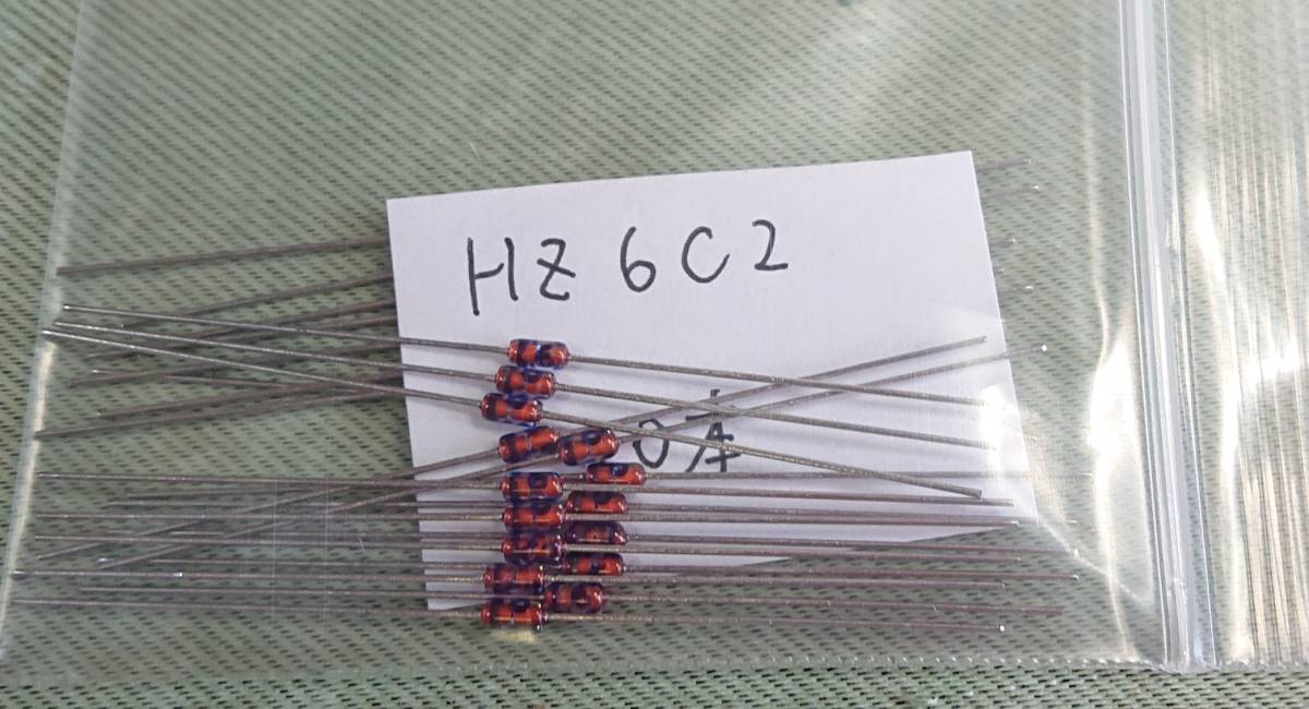 □　HZ6C2　6V～6.3V　0.5W　ツェナーダイオード　日立　20本セット　金田AMPに使用 　_1