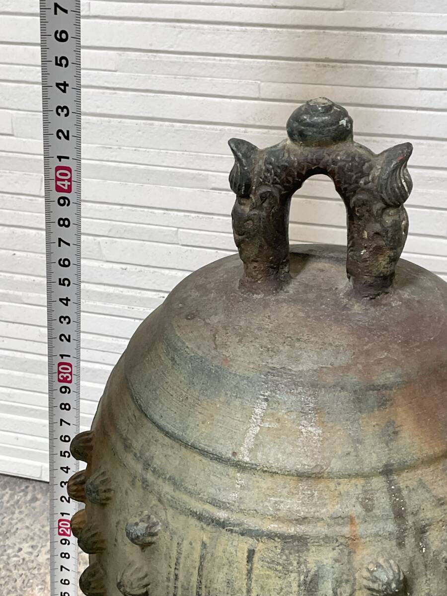 半鐘 釣鐘 梵鐘 古銅 青銅 高さ約44cm (銅製)｜売買された