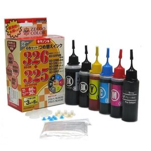 ★キヤノンBCI-325/BCI-326用　詰め替えインク★高品位６色★顔料PGBK使用