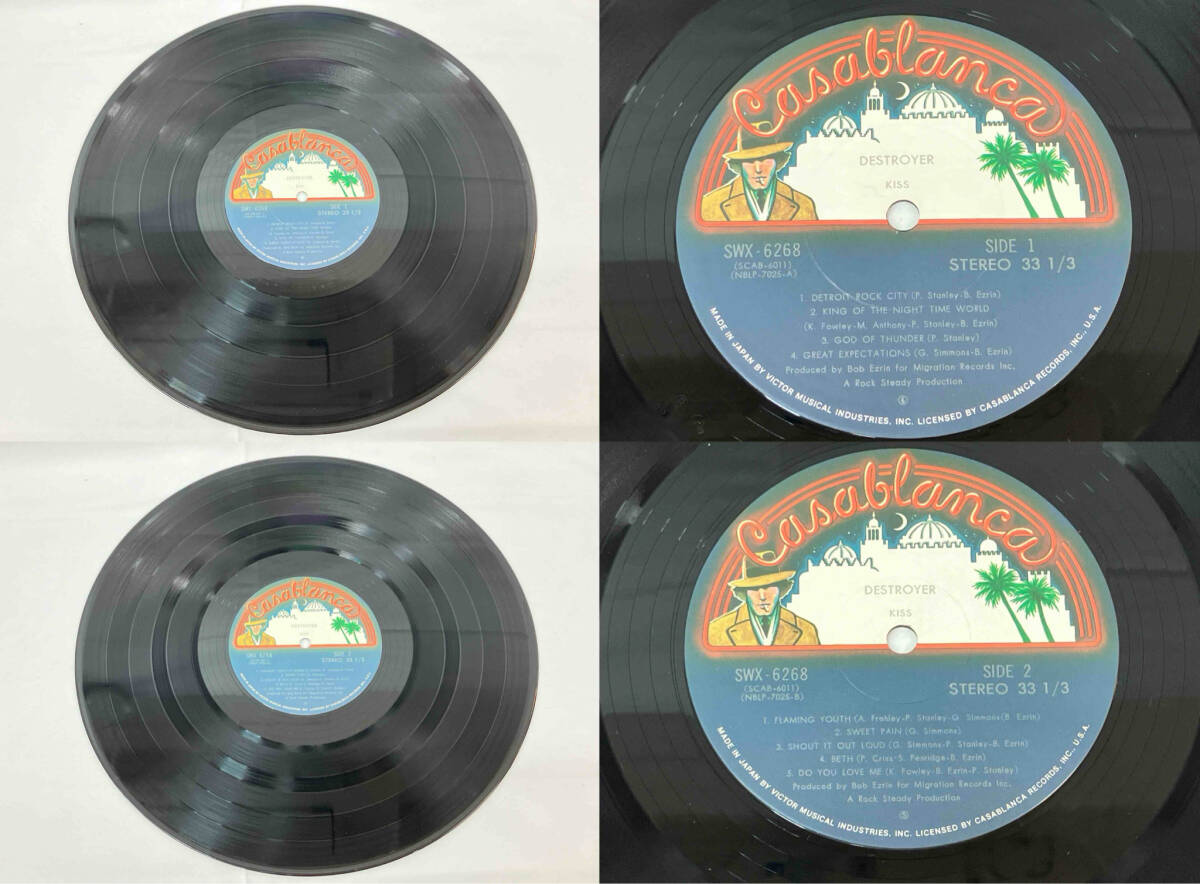 LP盤】【帯あり】 KISS レコード 2枚セット 地獄の軍団 地獄のロック