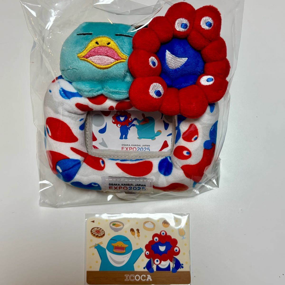 万博記念 ICOCA＋イコちゃん・ミャクミャクマスコットカードスタンド