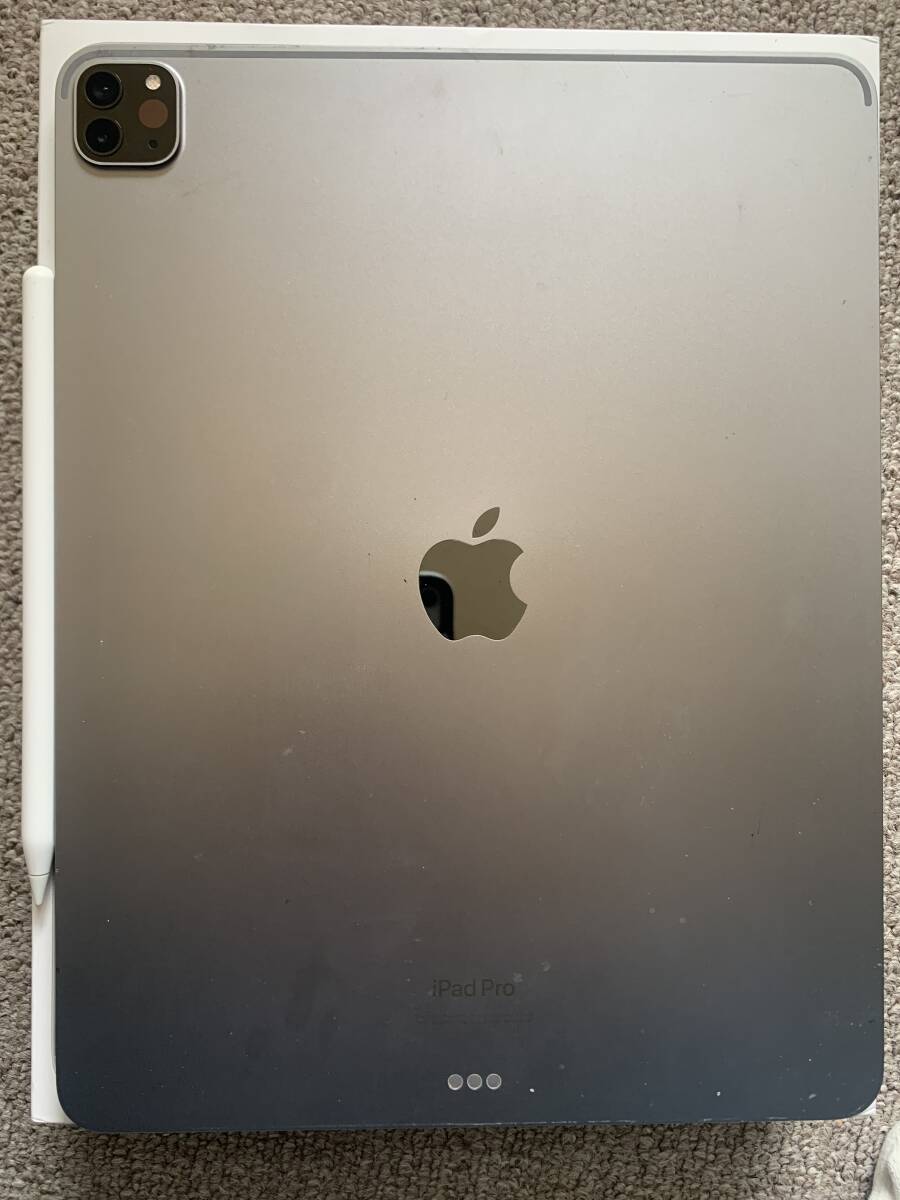 iPad Pro 第六世代　12.9インチ　128GB + Apple pencil第二世代 箱付き　ケース付き　HDMIケーブル付き2022購入_2