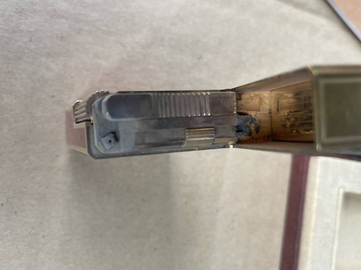 1円スタート S.T.Dupont デュポン r6cr37 ローラー ガス ライター 都彭 ゴールド×レッドラッカー 取説あり 箱あり_7