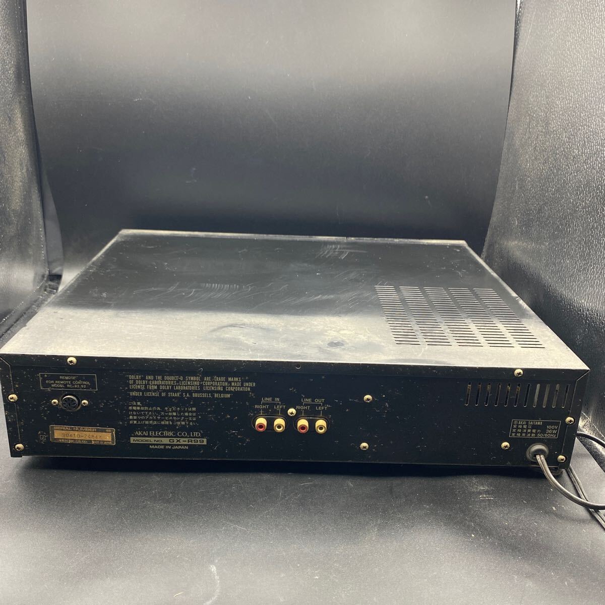 名機】AKAI GX-R99 カセットデッキ アカイ 赤井　￥168,000 日本製　オーディオ機器　音響機器　ヴィンテージ_5