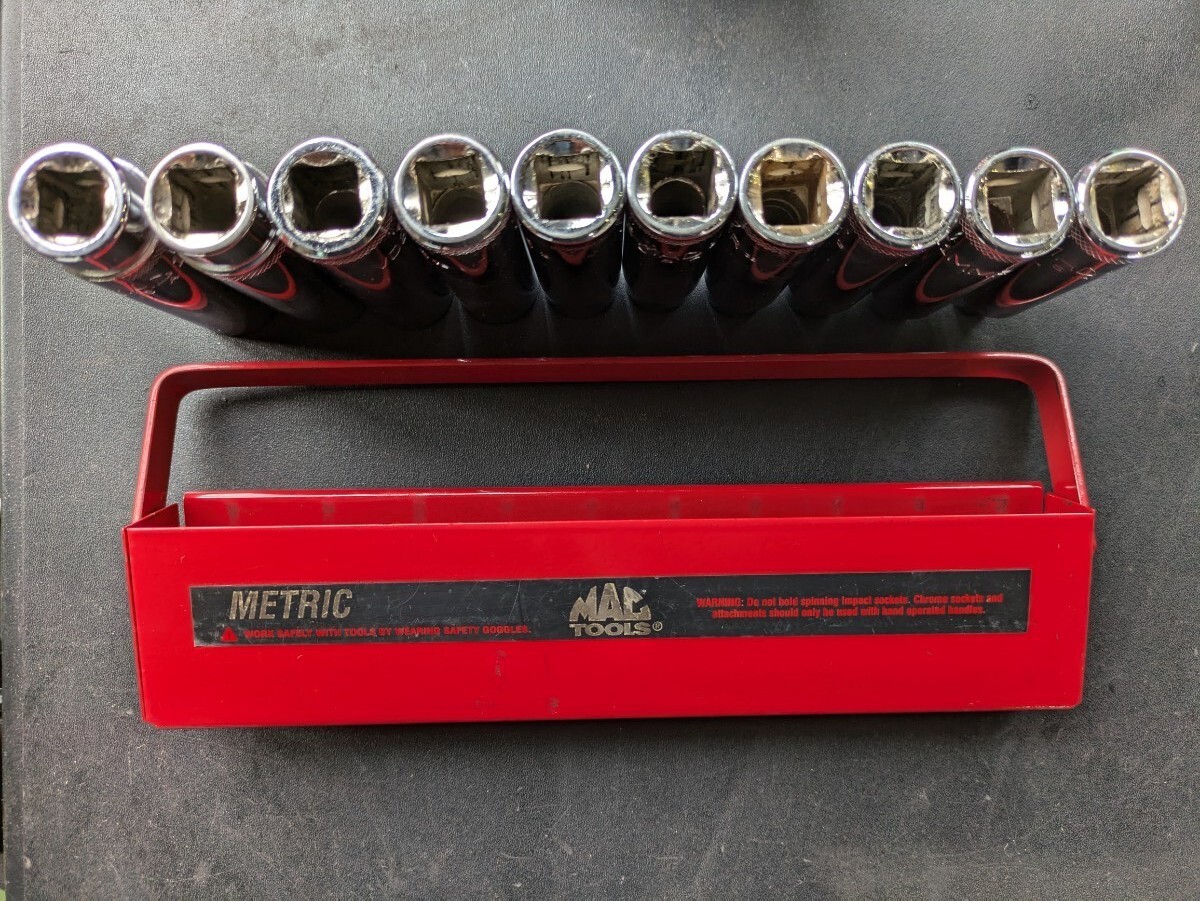 MACTOOLS マックツール METRIC メトリック 1/2 ソケット ディープ ソケットセット 多角 SVDM102TR_5