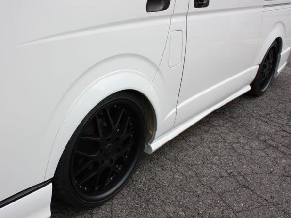 数量限定 \1スタート 200系ハイエース オーバーフェンダートリム 未塗装 【25ｍｍオーバータイプ】 ＜S-GL/DX/ワゴンGL/グランドキャビン/1_4