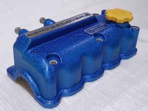 スバル サンバー タペットカバー 中古品 結晶塗装 WRブルー カムカバー ヘッドカバー TV1