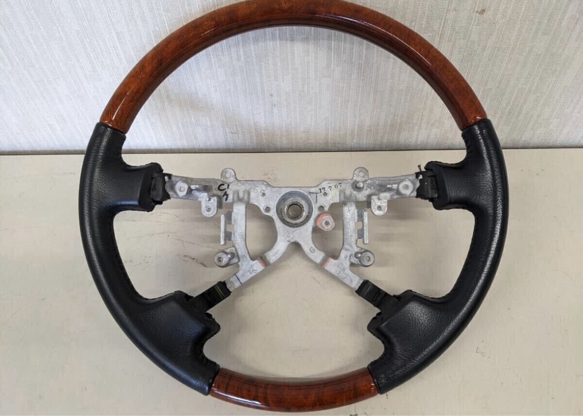 ◆TOYOTA◆セルシオ◆ウッドコンビハンドル◆30◆№5686　　UCF31 セルシオ　　ハンドル　　ステアリング_1