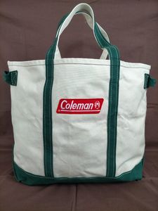 ビッグサイズ Coleman コールマン キャンバス 大容量 トートバッグ ★アウトドアキャンプ